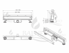Balneo WDrain NEXT odpływ liniowy ścienny dwustronny 70 cm złoty szczotkowany A0301030102-2 WYSYŁKA